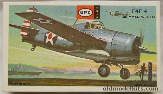 UPC 1/91 Grumman F4F Wildcat (ex-Aoshima), 8004-50 plastic model kit